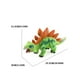 thumbnail image 3 of Mini dinosaurio de juguete y dinosaurios de goma blanditos de colores, juguetes de simulación, juguetes para exterior., 3 of 3