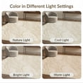 thumbnail image 7 of ODIKA 8'x10' Washable Area Rug Non-Slip Chair-Friendly Mat Key Greek Border Mosaic Designer Sculptures Cream Sconces Abstract Flowing for Dining Room, Large Office, Lounge, 7 of 7