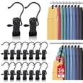 thumbnail image 1 of Colgadores de botas Besslly para armario, paquete de 36 unidades, color negro, 1 of 6