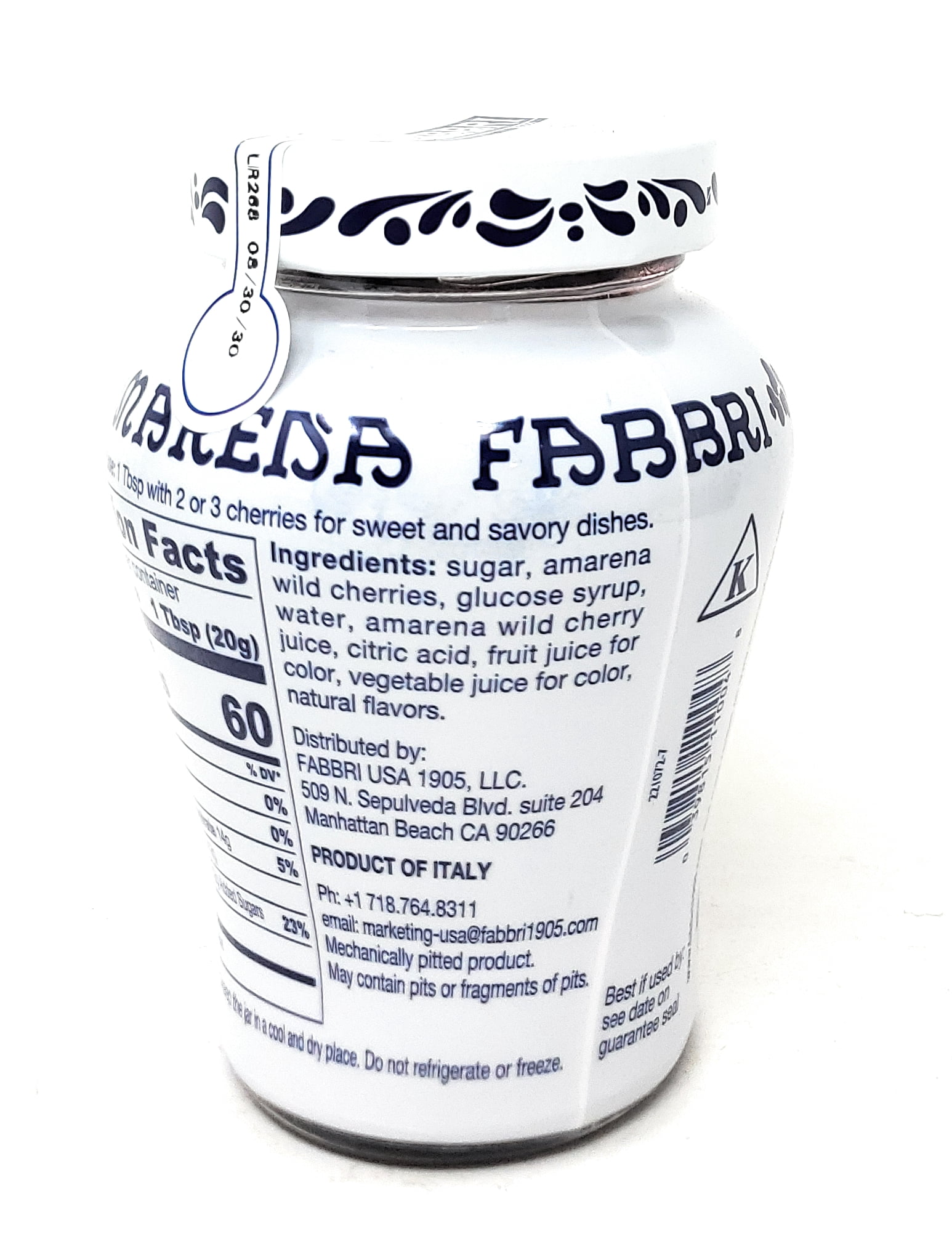 Fabbri Amarena Pitted Wild Cherries in Syrup Gluten Free 400 g (14.1 oz)