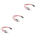 thumbnail image 3 of Bearachild 3.5mm Y Splitter 2 Jack a 1 Auriculares Micrófono Adaptador de audio Conector de cable rojo+blanco+azul 3piezas, 3 of 6