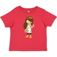 thumbnail image 3 of Inktastic Cute Girl, Brown Hair, Painter, Paint Artist Girls Baby T-Shirt, 3 of 5