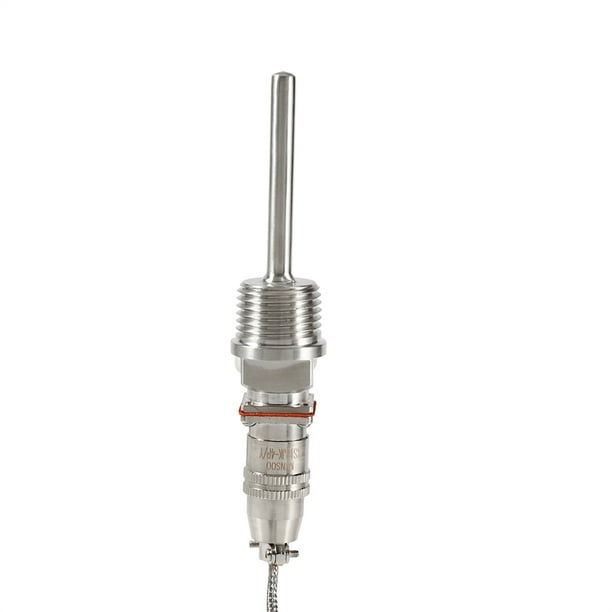 Sensor de temperatura RTD PT100 con rosca NPT de 1/2" y cable de 2 metros