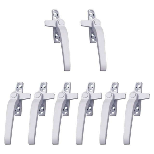 DOLITY 8 Pcs Poignées de Fenêtre Épaissies Alliage de Zinc Poignée Verrouillable Gauche Droite