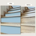 thumbnail image 4 of Self-Adhesive Stair Stickers, 6pack 39.37"x7.09" Peel and Stick Vinyl Staircase Stickers Decals for Stair Home, Blue, 4 of 6