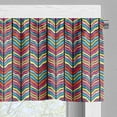 thumbnail image 5 of Ambesonne Abstract Valance & Curtain, Colorful Rainbow Leaf, 55"x45", Multicolor, 5 of 6