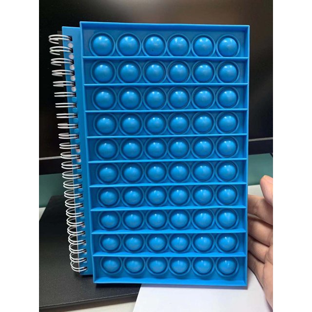 Pop Its Notebooks - 50 Page Lined School Writing Book Fidget Toy AND PENCIL CASE Educational Supplies