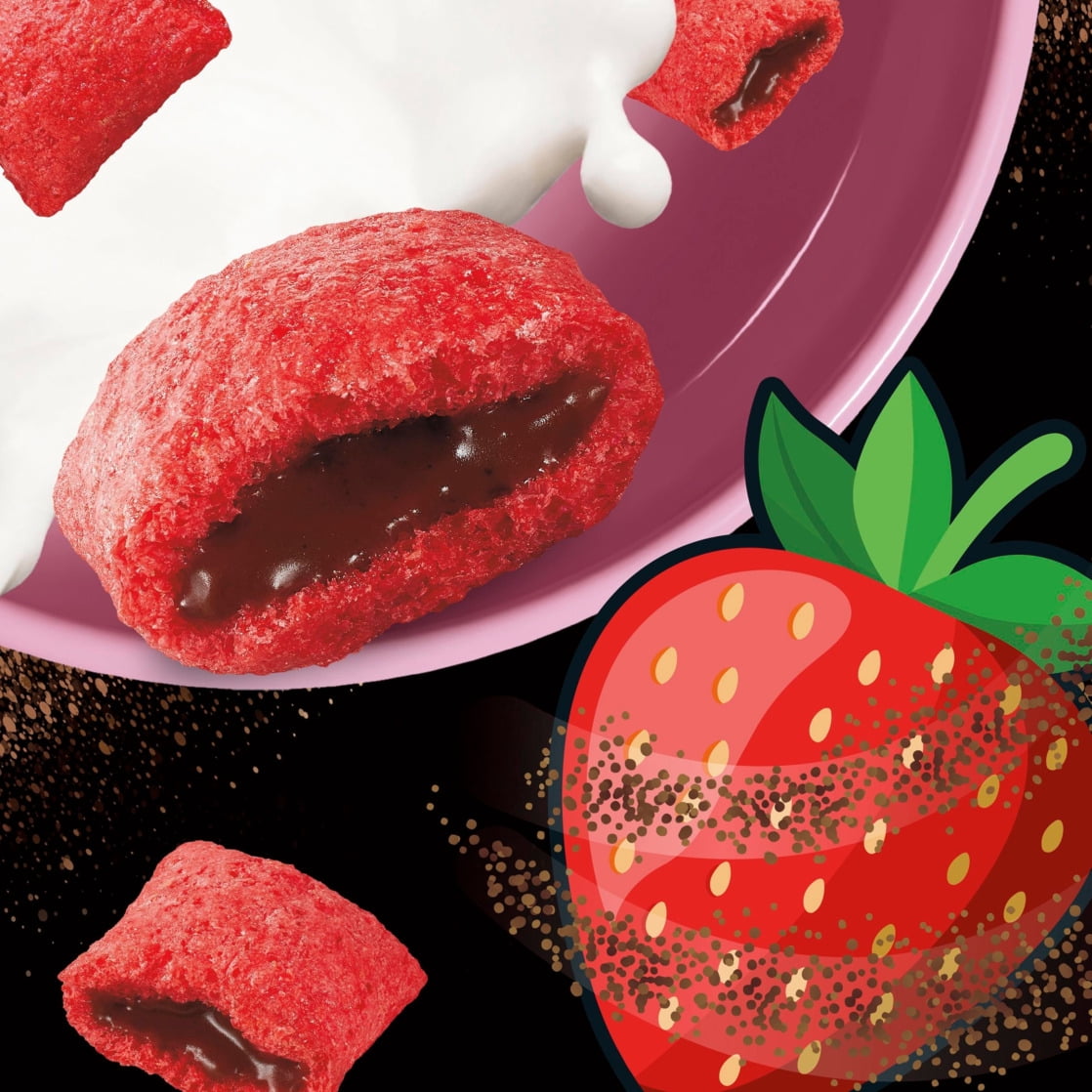 Chocolate Strawberry Loaded Cereal with Chocolate Creme Flavored Filling, 18.1 oz