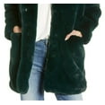 thumbnail image 3 of Apparis Womens Eloise Notch Collar Dress Faux Fur Coat Green L, 3 of 3