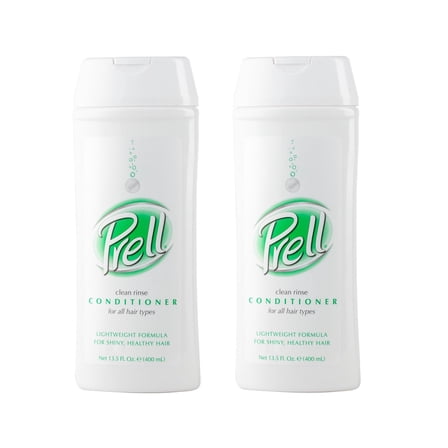 2 Pack - PRELL Moisturizing Clean Rinse Conditioner, 13.5 oz each