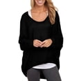 thumbnail image 1 of HIMONE Chandail-Over Ample pour Femmes, Manches Longues, Manches Chauve-Souris, Automne, 1 of 2