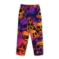 thumbnail image 5 of Sigee Skull Print Women's Soft Pajama Pants - Breathable and Comfortable Lounge Sleep Bottoms with Elastic Waistband and Pockets-Small, 5 of 9