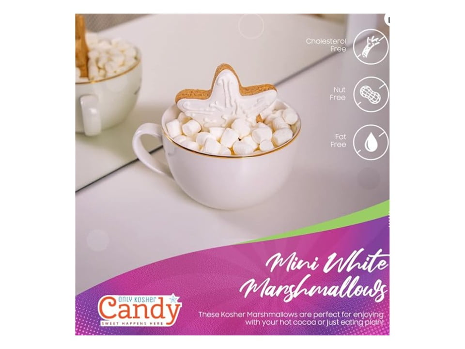 Paskesz Mini Marshmallows 8 oz, Small Soft Marshmallows for