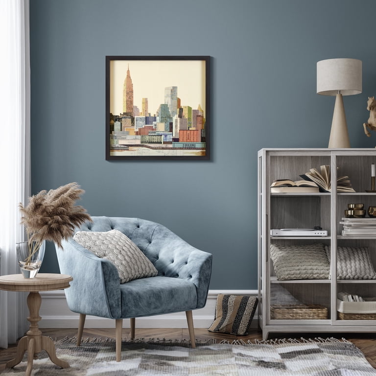 Free Shipping! Empire Art New York City Skyline 3D Collage Framed