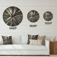 thumbnail image 4 of Designart 'Fractal Futuristic Crystal Background' Modern Wood Wall Clock, 4 of 5