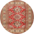 thumbnail image 1 of Ahgly Company Machine Washable Indoor Round Traditional Sand Brown Area Rugs, 4' Round, 1 of 7