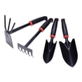 thumbnail image 3 of S SERENABLE 4Pcs Garden Tool Set Rake 2 in 1 Hoe and Cultivator for Planting Cultivating Style A, 3 of 9