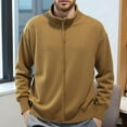 thumbnail image 2 of Mens Sweater - Winter Warm Knit Pullover Casual Long Sleeve Zip Up Sweater Jacket, Soft Comfortable Outerwear, Autumn Winter Daily Wear, Breathable Fabric, Men's Clothing, 2 of 7