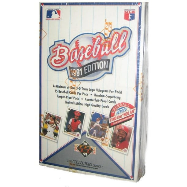 MLB Upper Deck Baseball (1991) High Series Cards Box (36 Packs