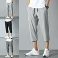 thumbnail image 3 of MYG Shorts d'Été Rafraîchissants pour Hommes Capris Amples Mode Tout-Aller Mode Urbaine, 3 of 5