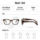 thumbnail image 3 of Gafas unisex con montura cuadrada tipo kimorno que bloquean la luz azul, 3 of 6