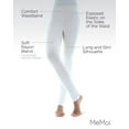 thumbnail image 3 of MeMoi Women's Kudro Exposed Waist Leggings - Womens - Female (Medium/Large, Ivory), 3 of 7