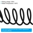 thumbnail image 3 of Uxcell Fabric Cloth Covered Round Wire, 16.4ft 18AWG 3 Core Vintage Woven Electrical Cord, Black, 3 of 6