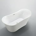 thumbnail image 3 of Bellaterra Home Bergamo 67 inch Freestanding Bathtub in Glossy White, 3 of 5