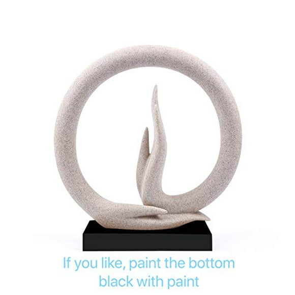 Carefree Fish Desert Sandstone Buddha Hand Statue Yoga Decor The Art of Minimalism Valuable Collection (Solid 106Oz)