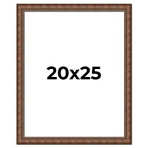20x25 Dark Brown Bamboo Real Wood Picture Frame Width 1.5 inches | Interior Frame Depth 0.5 inches