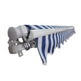 thumbnail image 2 of ALEKO 10x8 Feet Retractable Outdoor Patio Awning Deck Sunshade Blue/White, 2 of 4