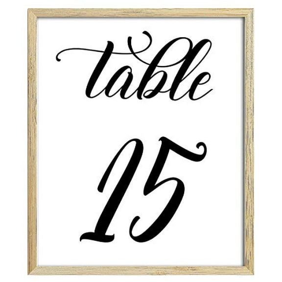 Darling Souvenir Calligraphy 1-40 Table Numbers Wedding Reception Dcor Table Cards (4x6 Inches)