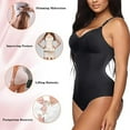 thumbnail image 4 of Women Waist Trainer Shapewear Tummy Control Fajas Colombianas Body Shaper Sexy V-Neck Slim Bodysuit Tops Corset, 4 of 6