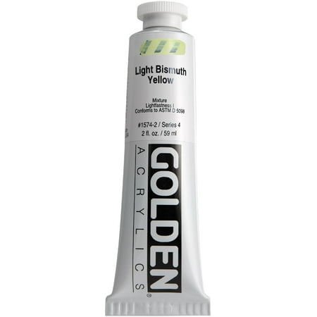 UPC: 0738797014978 | Golden Heavy Body Acrylic Paint Series 4 2oz-Light Bismuth Yellow