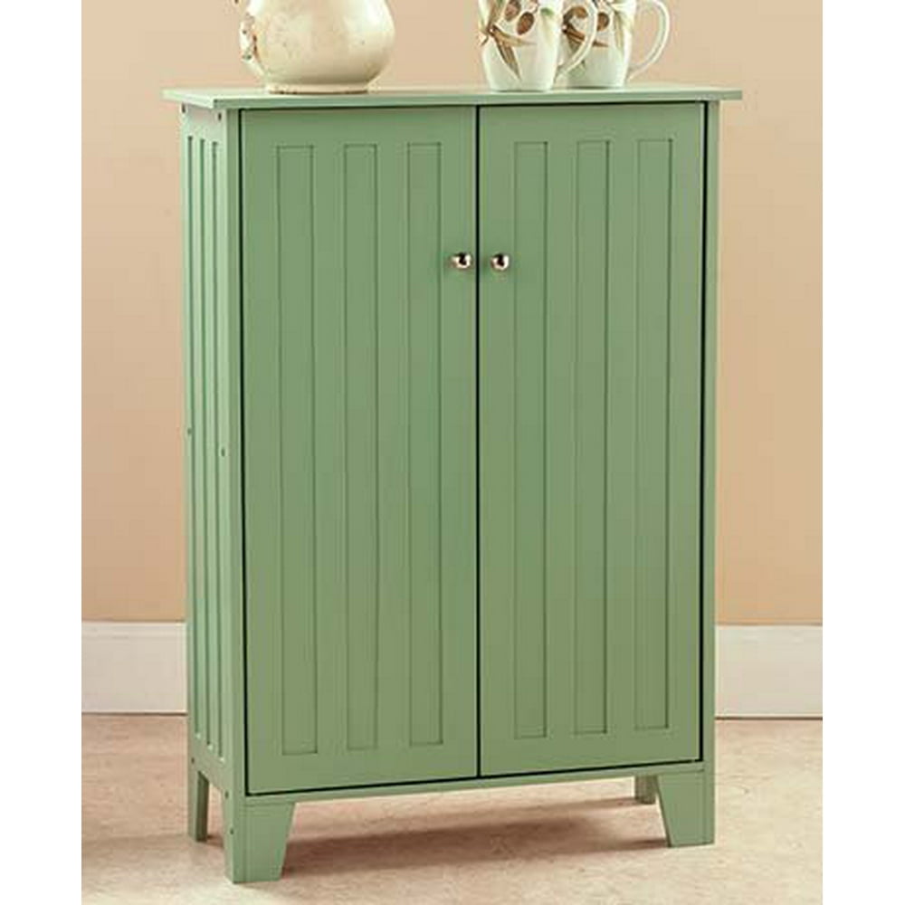 Beadboard Storage Sage Green