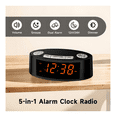 thumbnail image 4 of Radio Reloj Despertador Fm/am Malubero Negro Naranja, 4 of 5