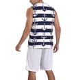 thumbnail image 5 of Gaeub Anchors Men's Mesh Basketball Jersey, Quick-Drying Sleeveless Top S-4XL, Loose Muscle Tank Top -Medium, 5 of 9