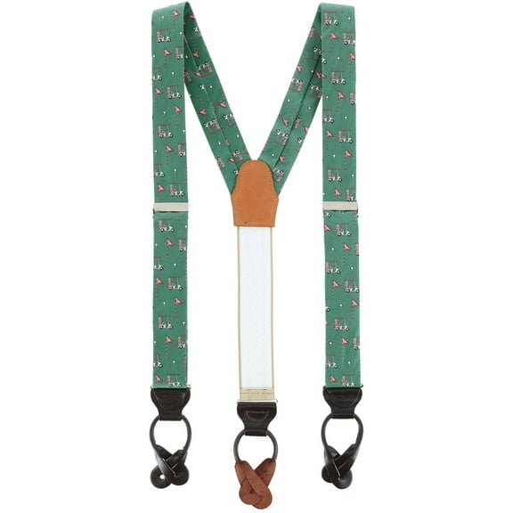 Trafalgar The Golf Dream Silk Button End Suspenders (Men)