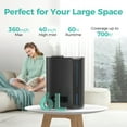 thumbnail image 3 of KLOUDIC Top-Fill 6L Cool Mist Large Humidifier for Home Air Vaporizer with Humidistat and Timer, 3 of 8
