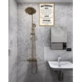 thumbnail image 4 of Funny Bathroom Rules Signs Metal Tin Sign, Please Flush Toilet Sign For Door, Stand Closer Its Shorter Than You Think Signs Guest Bathroom Black Wall Decor Humour Warning Sign Adult Home Decor 12×8, 4 of 4