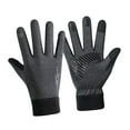 thumbnail image 2 of Guantes de invierno antideslizantes con dedos con pantalla táctil para pescar, esquiar, conducir, nieve Gris M, 2 of 8