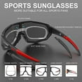thumbnail image 3 of Gafas de sol deportivas polarizadas con 3 o 5 lentes intercambiables,Gafas de ciclismo para hombre y mujer,Gafas de sol para correr, pescar, golf y conducir JM, 3 of 6