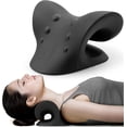 thumbnail image 2 of SHAR Cervical Traction Device for TMJ Pain Relief and Spine Alignment, Chiropractic Pillow (Black), 2 of 5