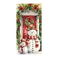 thumbnail image 2 of Horivan 3 Packs Christmas Door Cover Santa Claus Design Festive Holiday Decoration Polyester Fabric for Front Door Indoor Wall Party Decorations, 2 of 6
