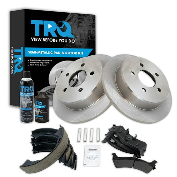TRQ Rear Brake Pad & Rotor Kit BKA42340 Fits Select 1995-2001 Ford Explorer , 1997-2001 Mercury Mountaineer