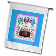 3dRose Happy Birthday 50th Chocolate Cake - Garden Flag, 12 by 18-inch