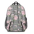 thumbnail image 3 of Pioneer Flower Floral Print Pattern Backpack for School, Cute School Bag with Adjustable Shoulder Straps and Padded Back, 16.9"x12.6"x5.9", 3 of 5