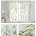 thumbnail image 6 of Ovzne Wicker Shade Curtain - 39.37X78.74 Inches Green Polyester Sun Screen With White Gauze, Set Of 2 For Bedroom Living Room, 6 of 6