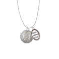 thumbnail image 2 of Delight Jewelry Silvertone Large Super Sparkle Crystal Clear AB Softball Best Mom Ever Charm Necklace, 2 of 4