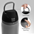 thumbnail image 7 of Replacement Cap for Owala Freesip – One-Button Top Lid Compatible with Owala Water Bottles 16oz 24oz 32oz 40oz, BPA-Free, Leakproof, Dishwasher Safe Accessory, 7 of 7